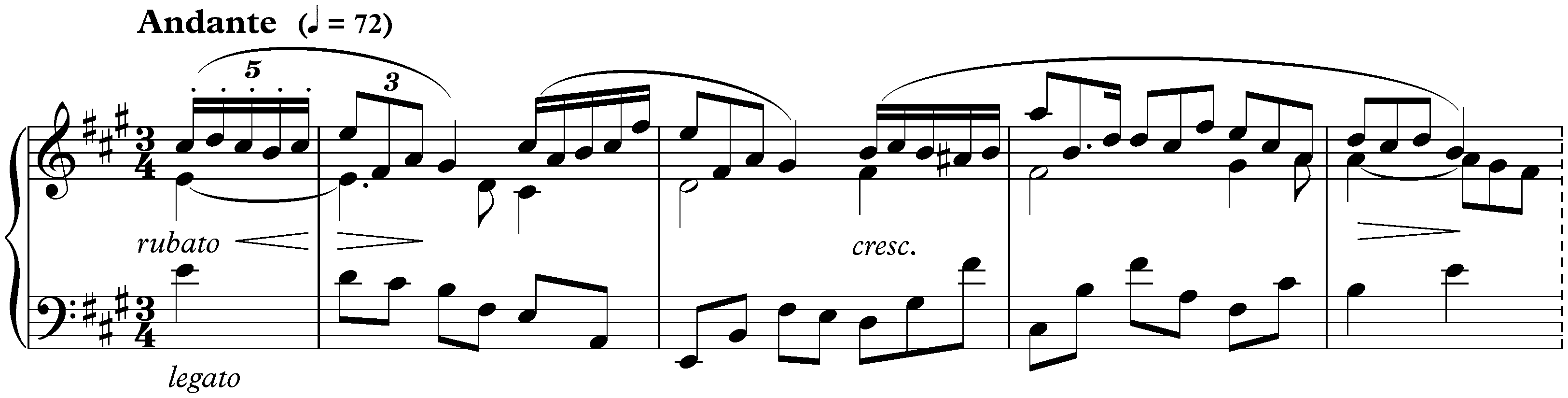 Cinq Préludes, op. 15; 1. A major