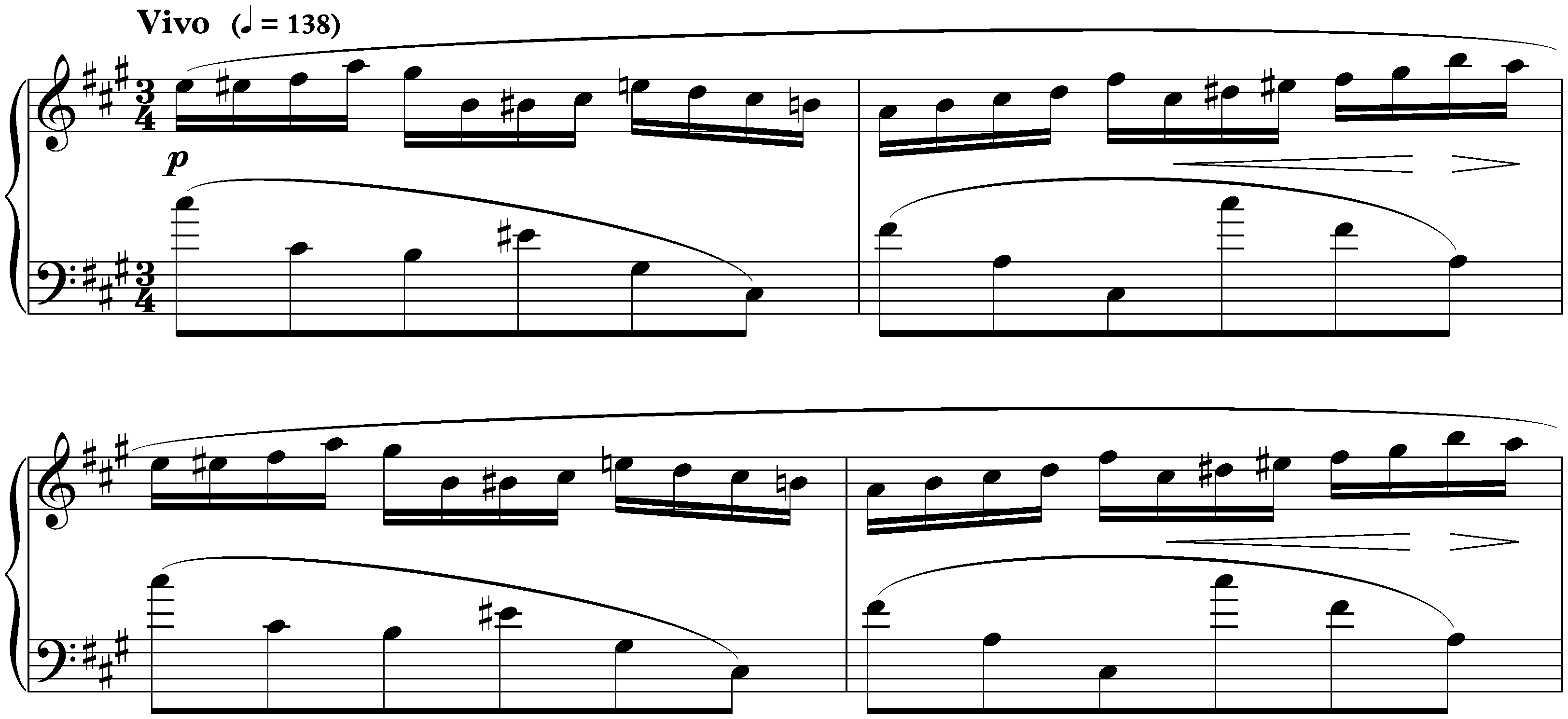 Cinq Préludes, op. 15; 2. F-sharp minor