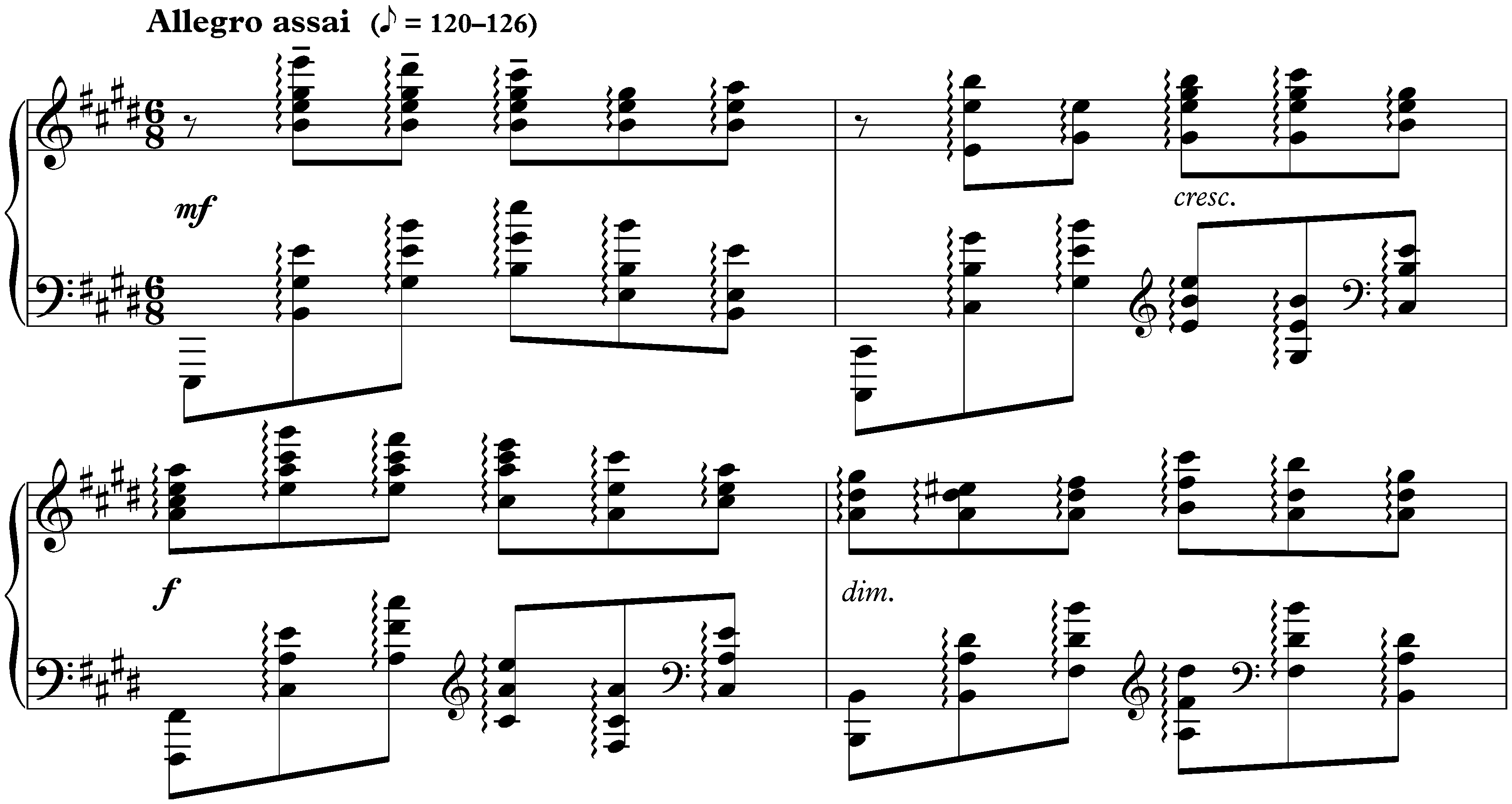 Cinq Préludes, op. 15; 3. E major