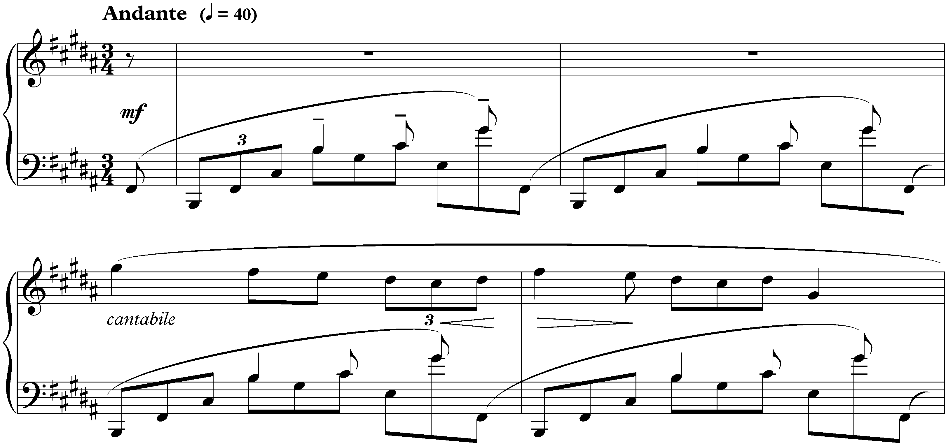 Cinq Préludes, op. 16; 1. B major