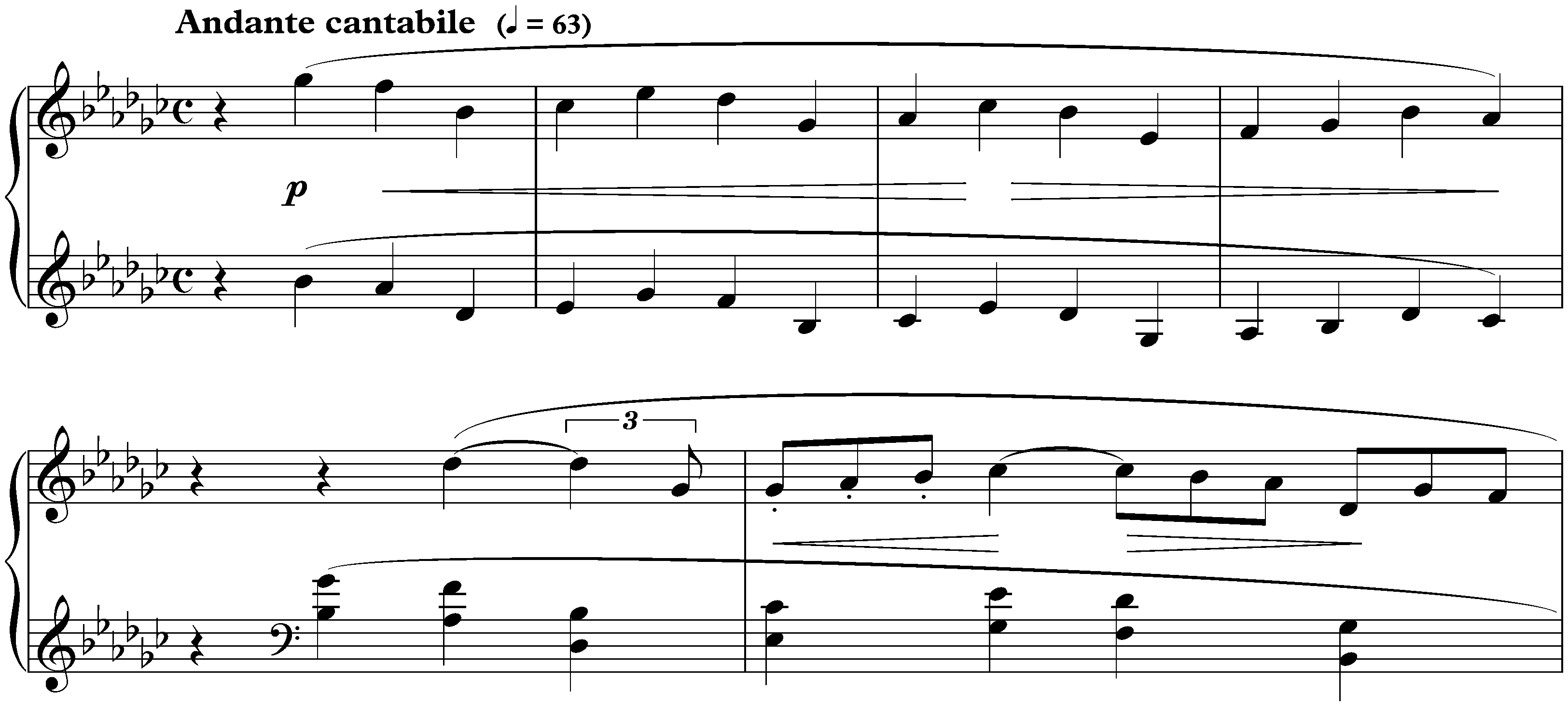 Cinq Préludes, op. 16; 3. G-flat major