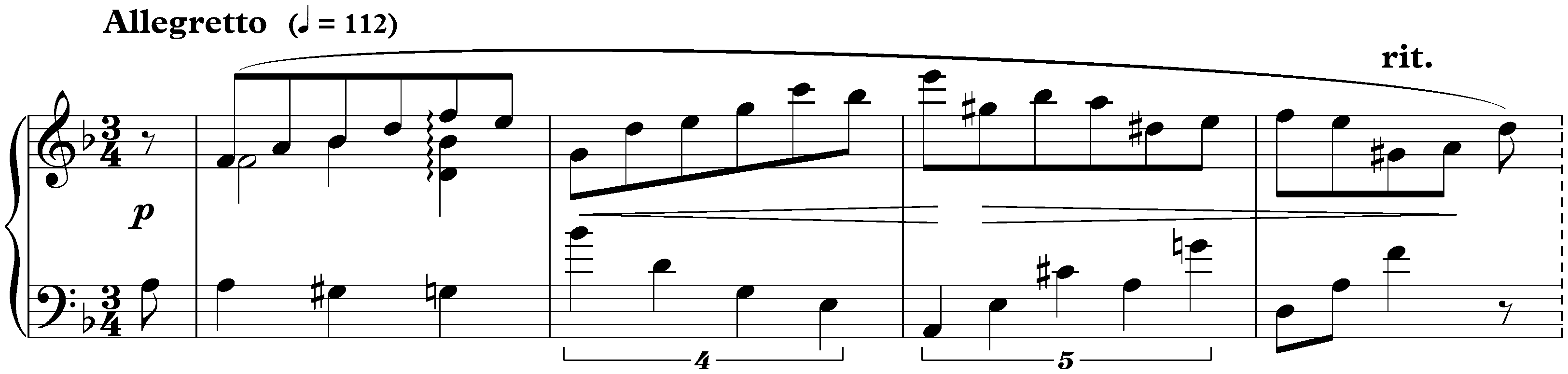 Sept Préludes, op. 17; 1. D minor