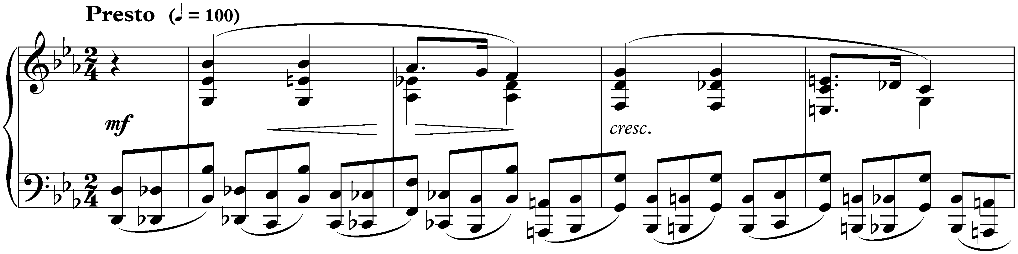 Sept Préludes, op. 17; 2. E-flat major