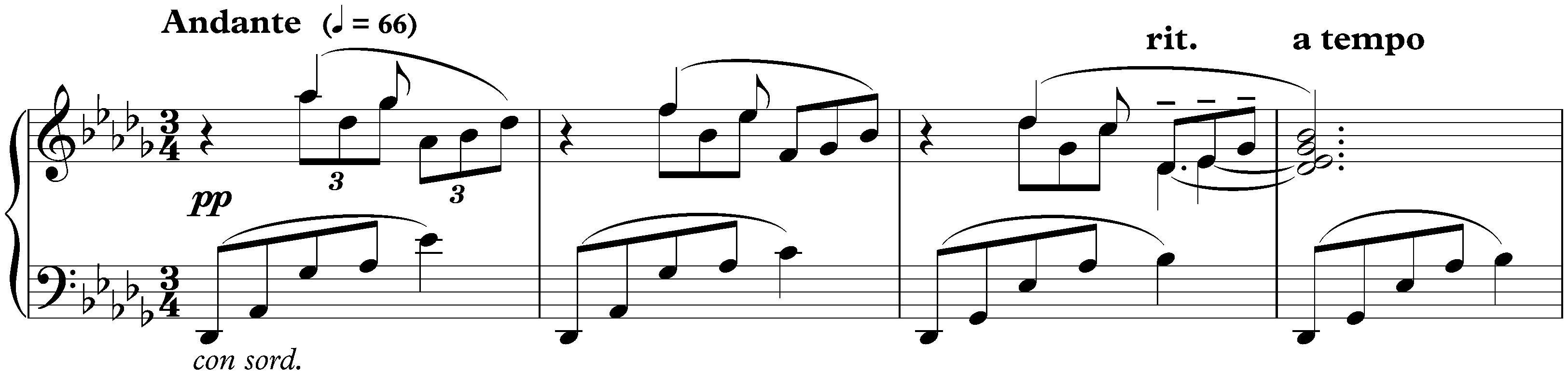Sept Préludes, op. 17; 3. D-flat major