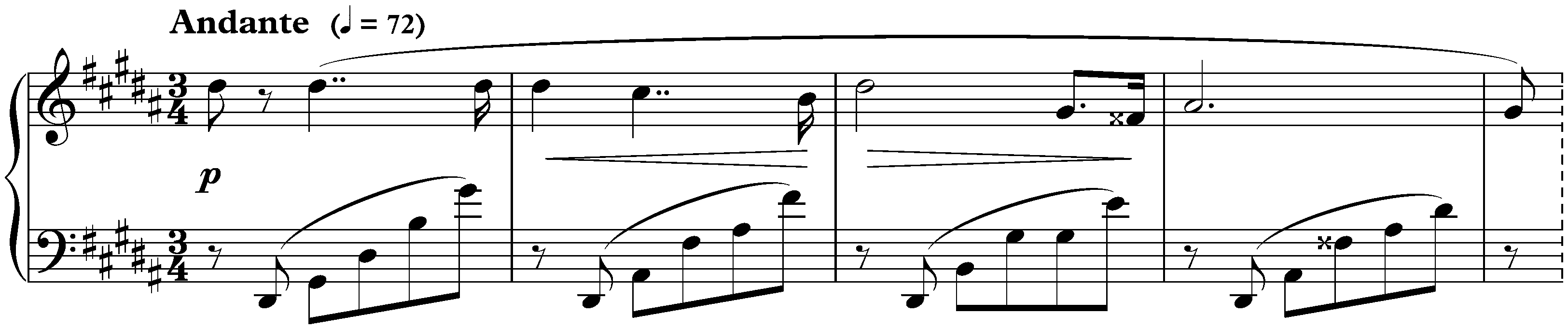 Quatre Préludes, op. 22; 1. G-sharp minor