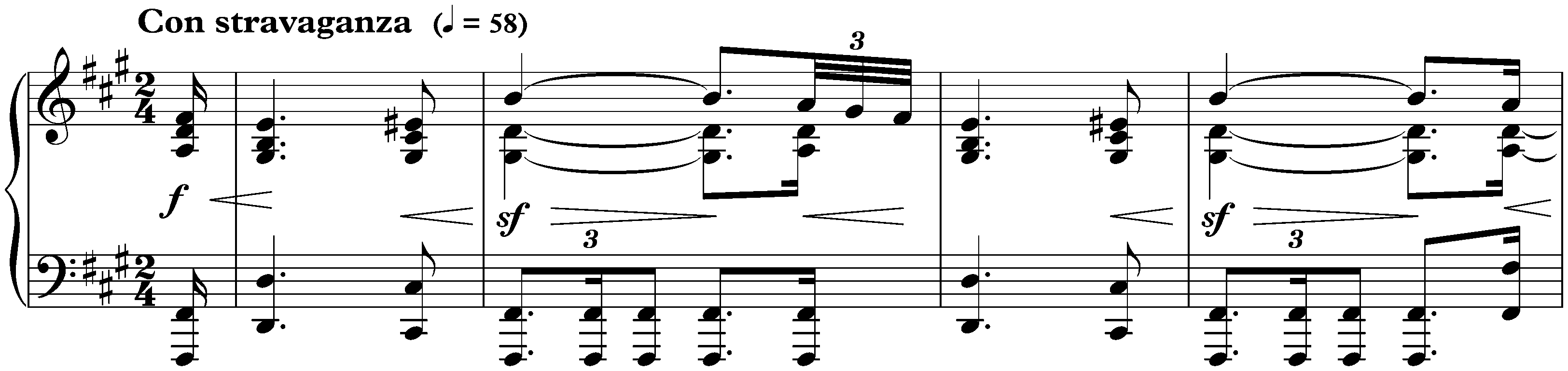 Quatre Préludes, op. 31; 2. F-sharp minor