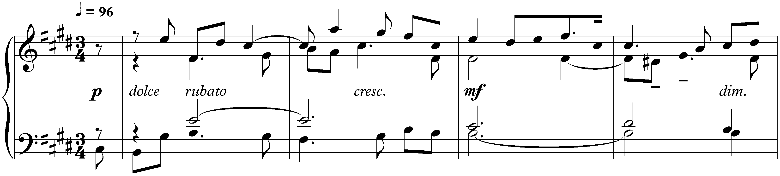 Quatre Préludes, op. 33; 1. E major