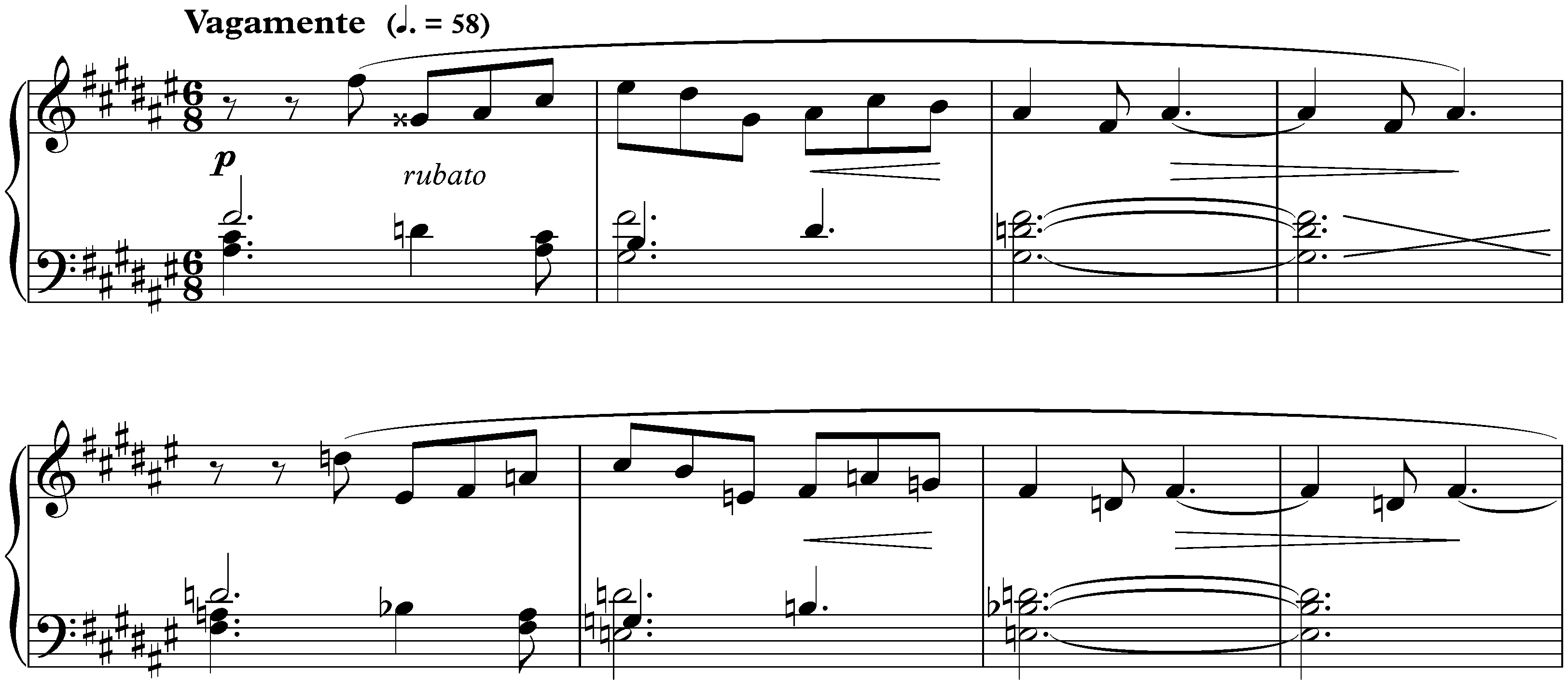 Quatre Préludes, op. 33; 2. F-sharp major