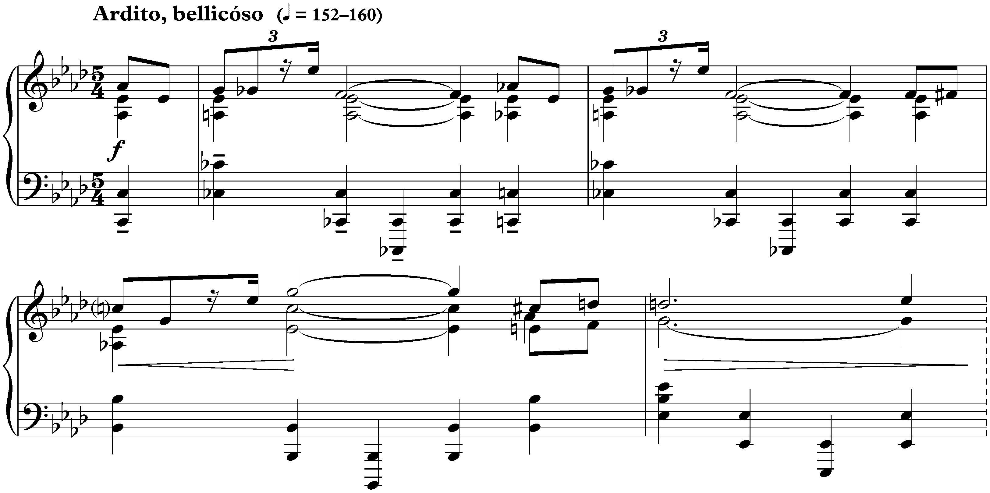 Quatre Préludes, op. 33; 4. A-flat major