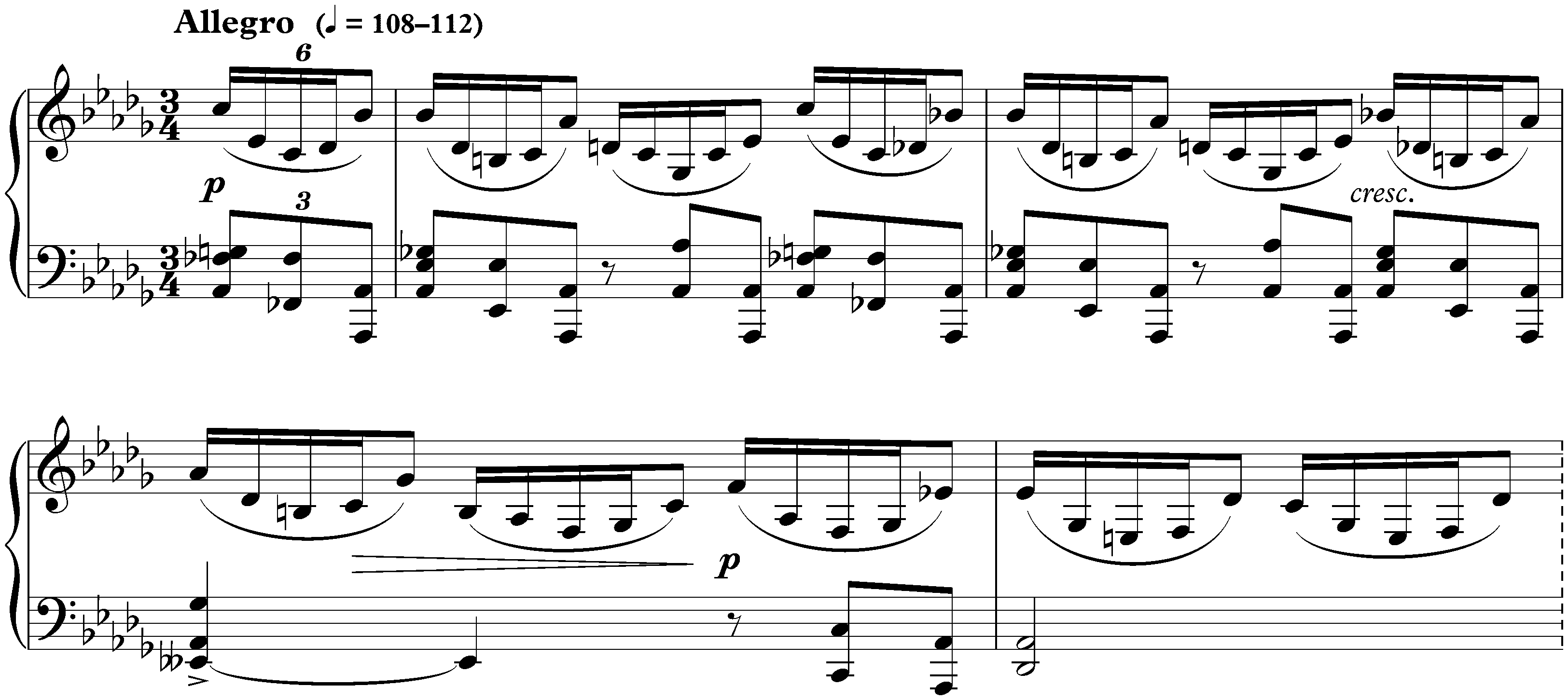 Trois Préludes, op. 35; 1. D-flat major
