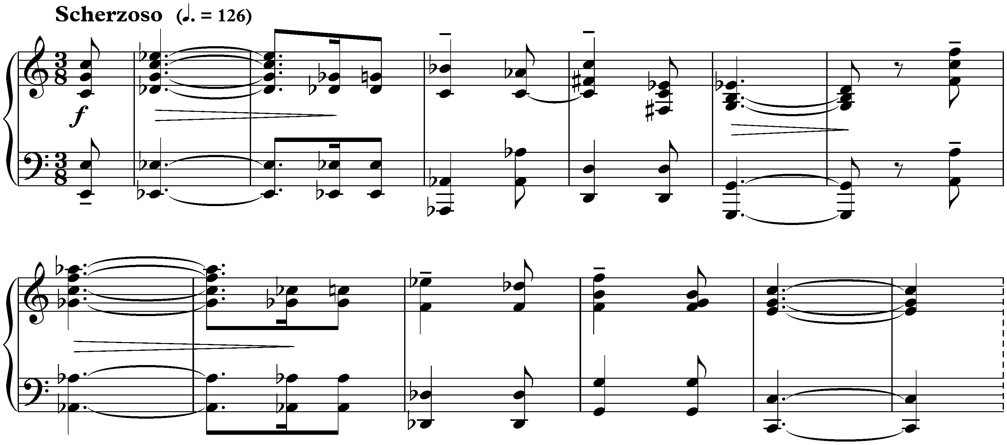 Trois Préludes, op. 35; 3. C major
