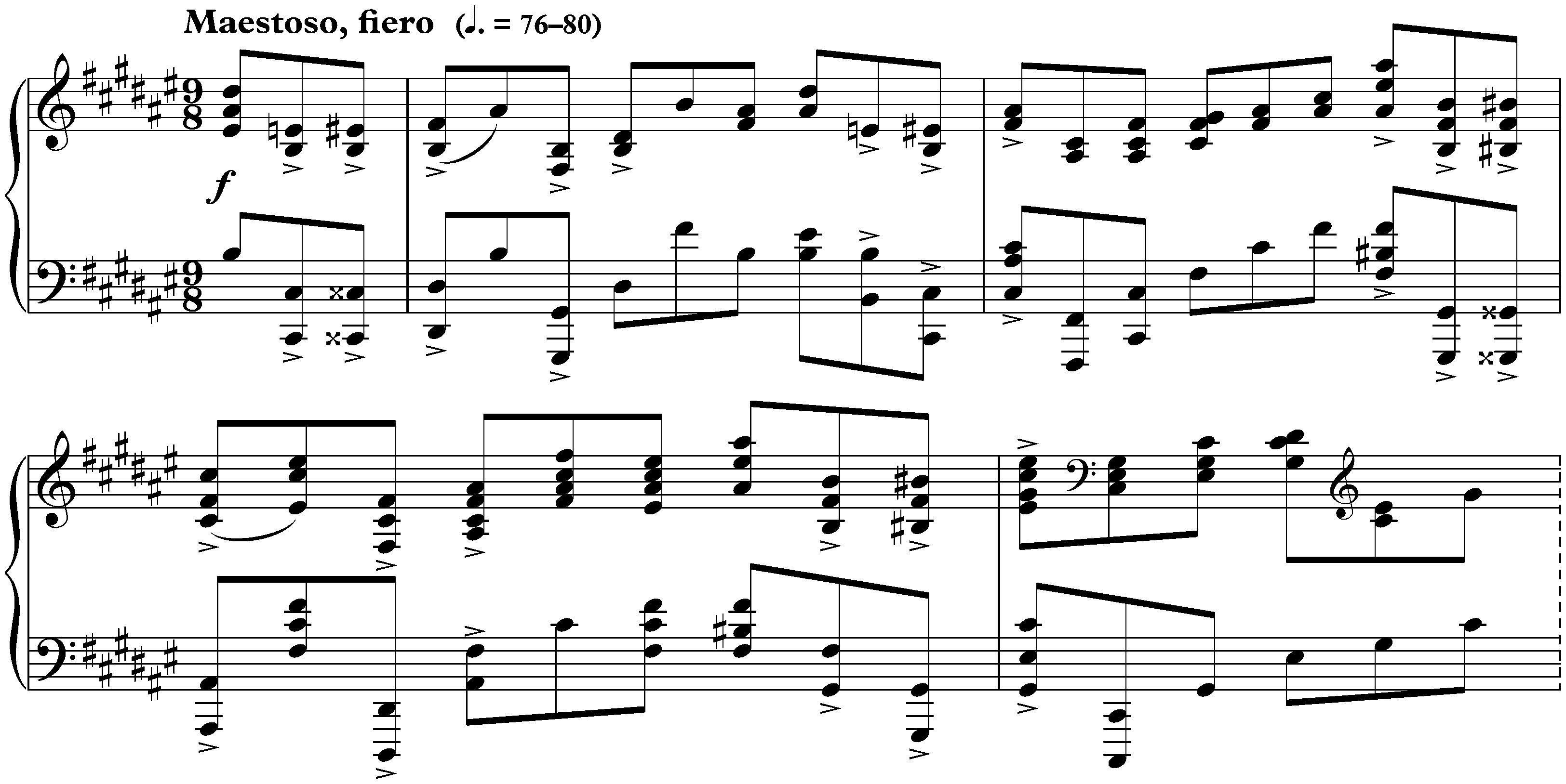 Quatre Préludes, op. 37; 2. F-sharp major