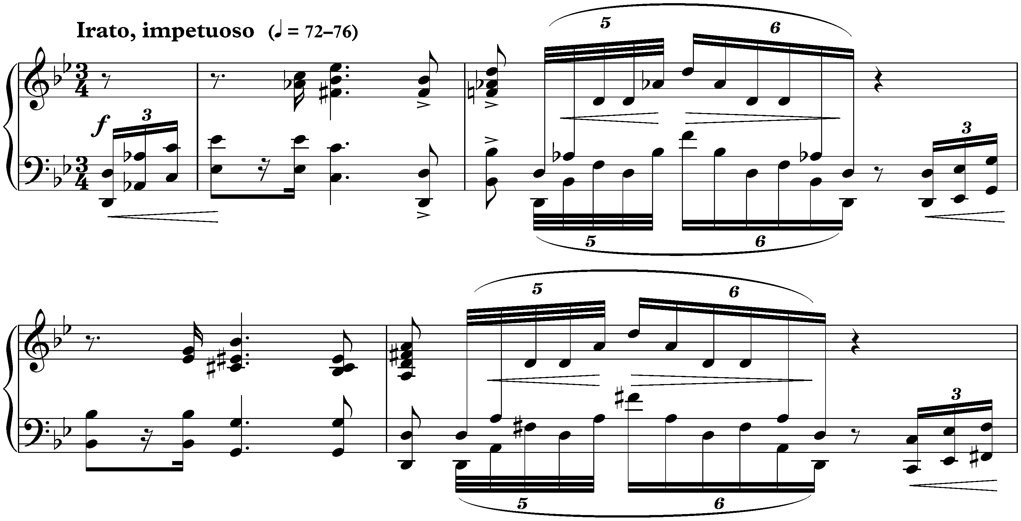 Quatre Préludes, op. 37; 4. G minor