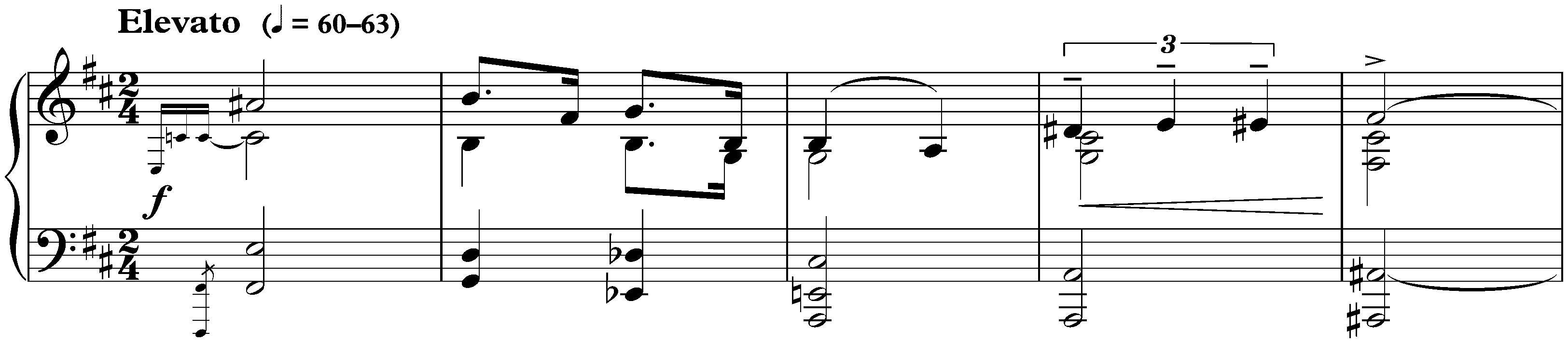 Quatre Préludes, op. 39; 2. D major