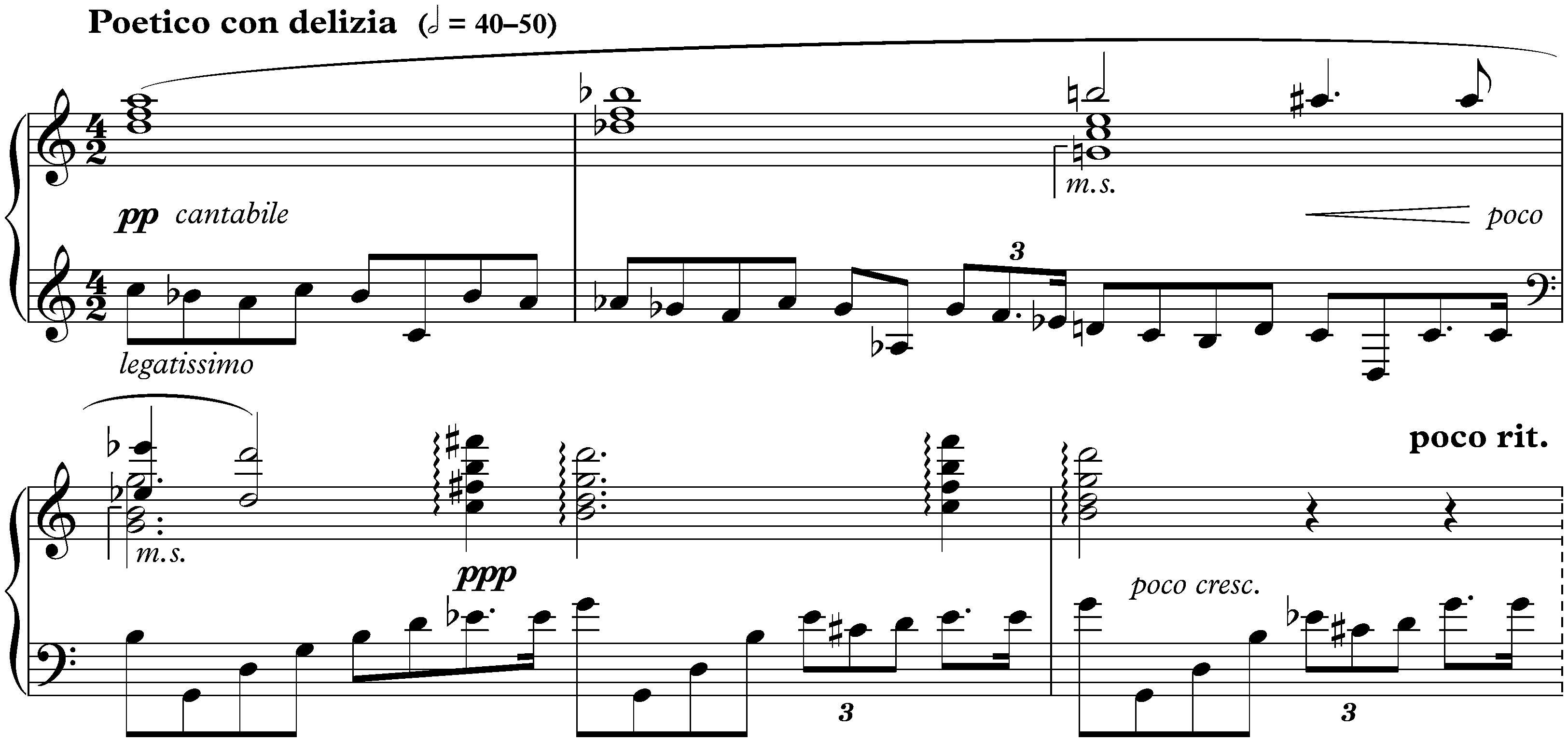 Quatre Préludes, op. 48; 2. C major