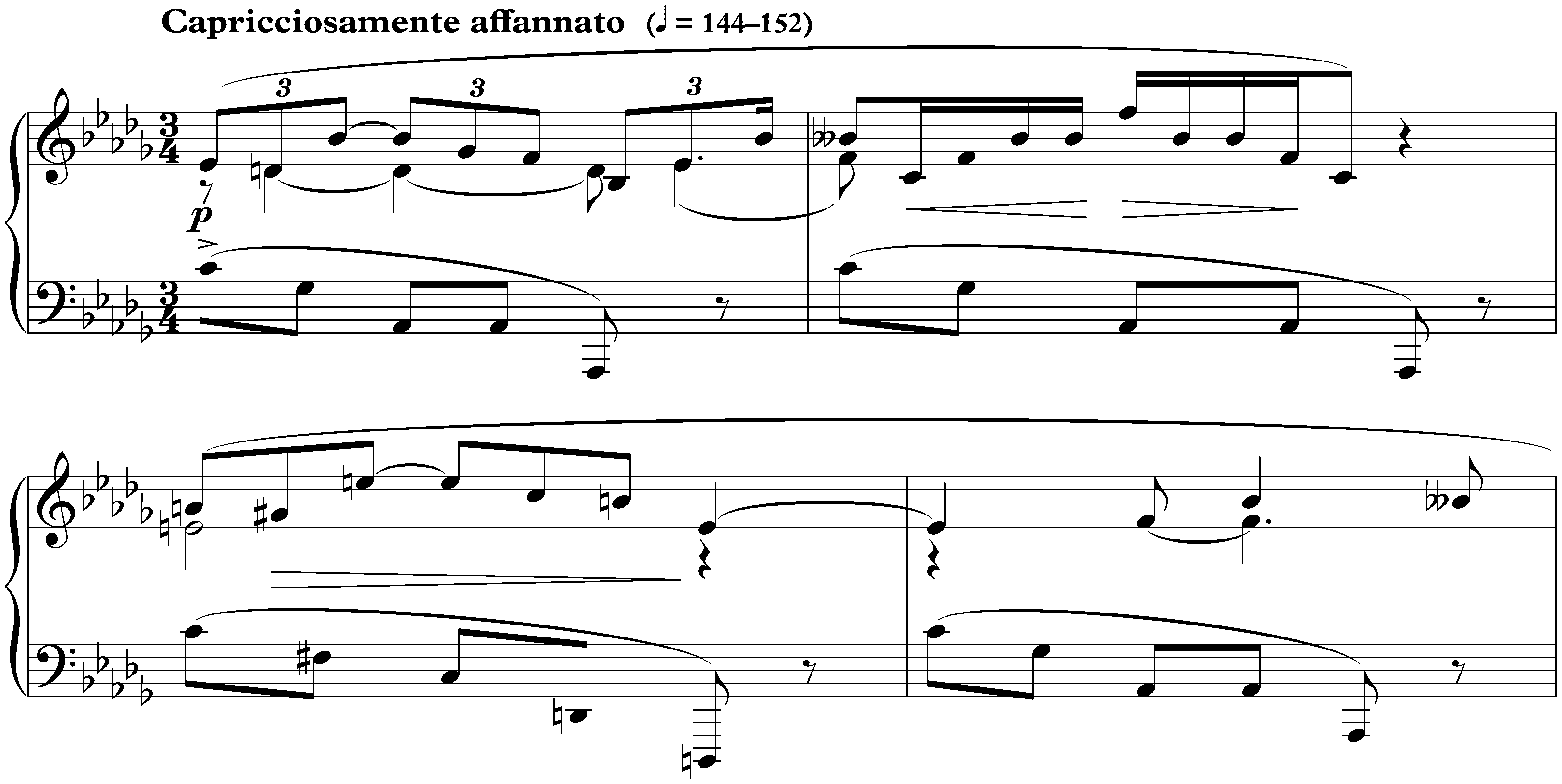 Quatre Préludes, op. 48; 3. D-flat major