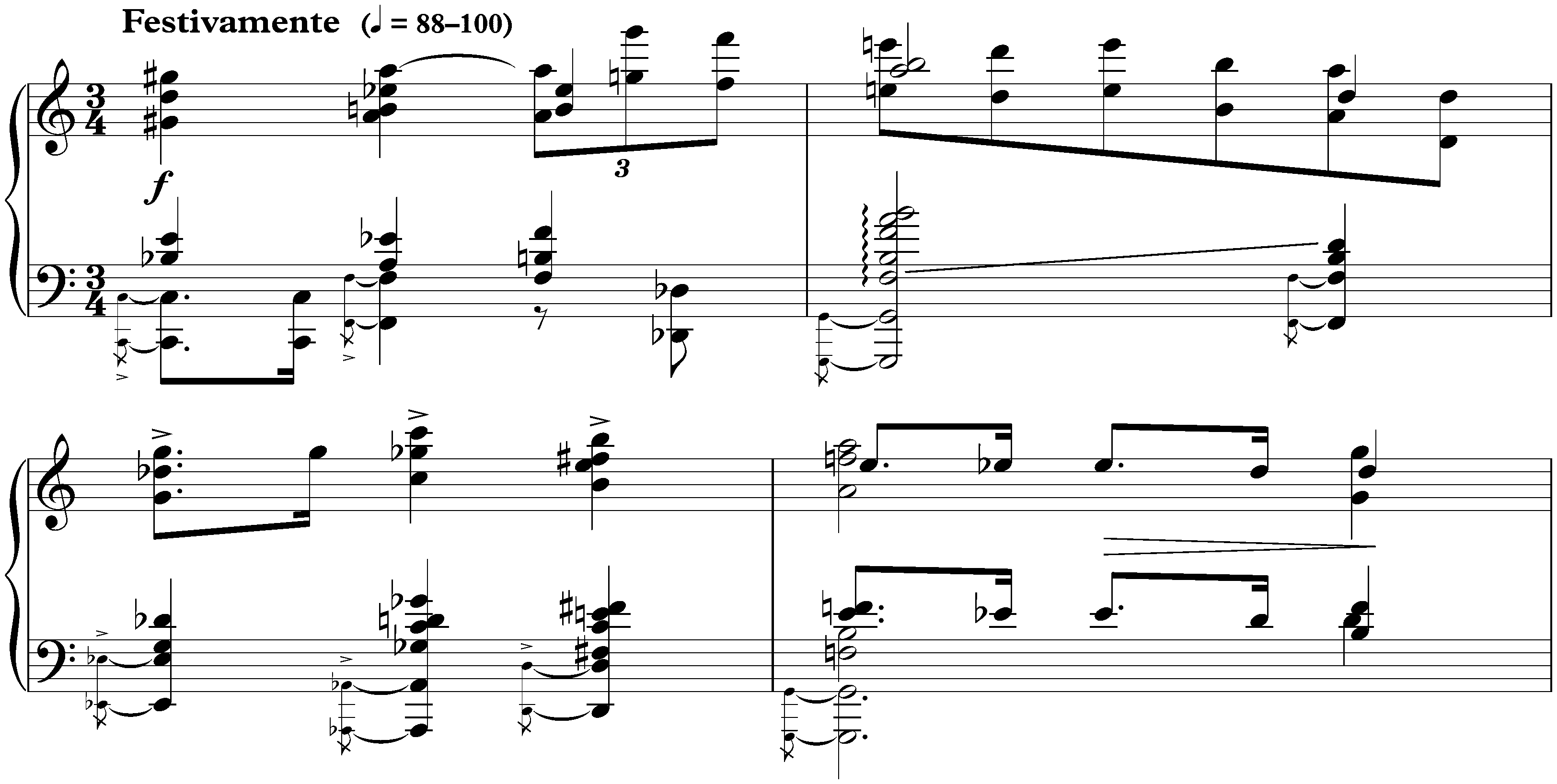 Quatre Préludes, op. 48; 4. C major