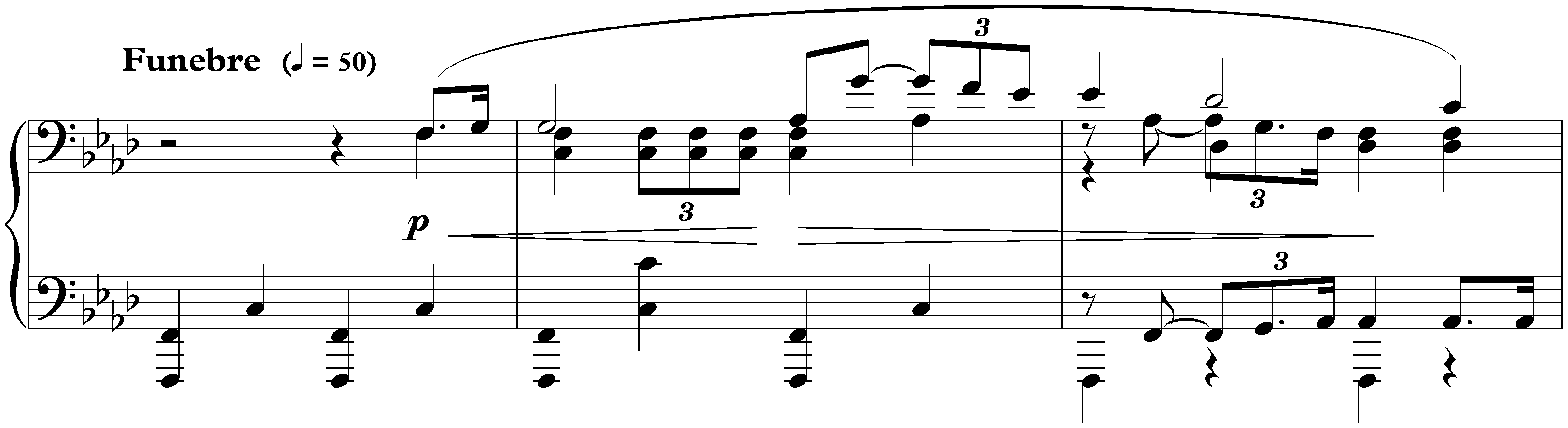 Sonata no. 1 in F minor, op. 6; 4. Funebre