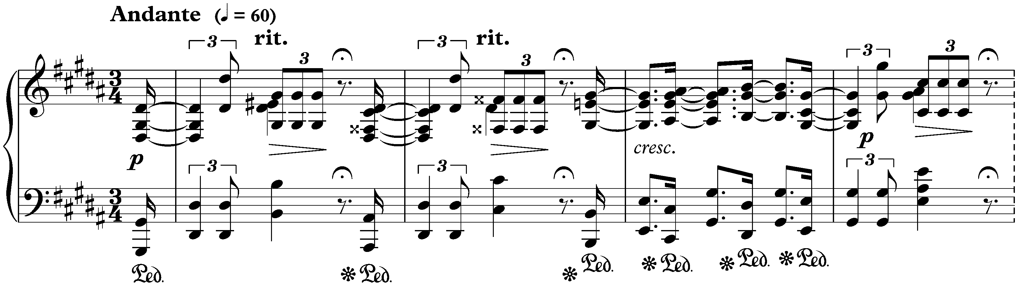 Sonata no. 2 in G-sharp minor, op. 19 (Sonate-fantaisie); 1. Andante