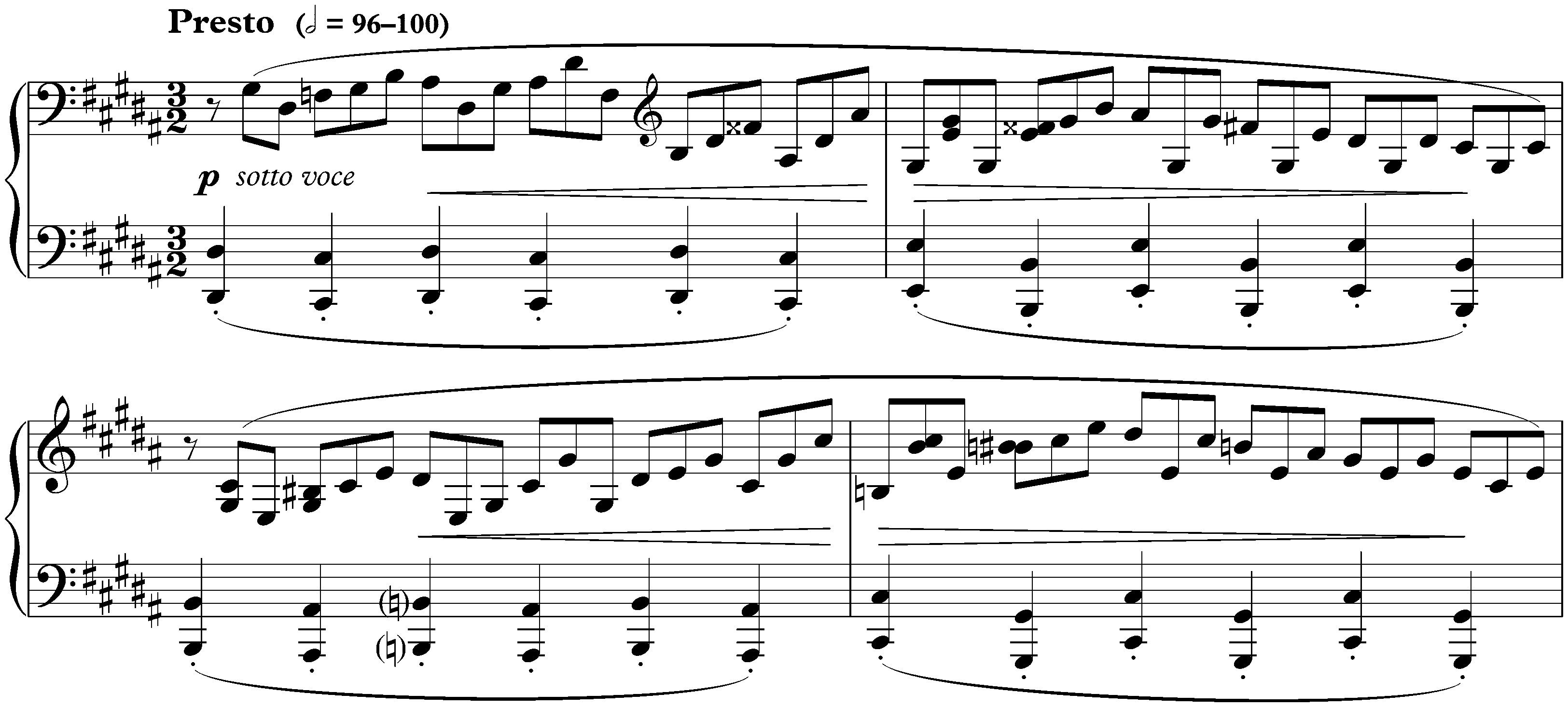 Sonata no. 2 in G-sharp minor, op. 19 (Sonate-fantaisie); 2. Presto