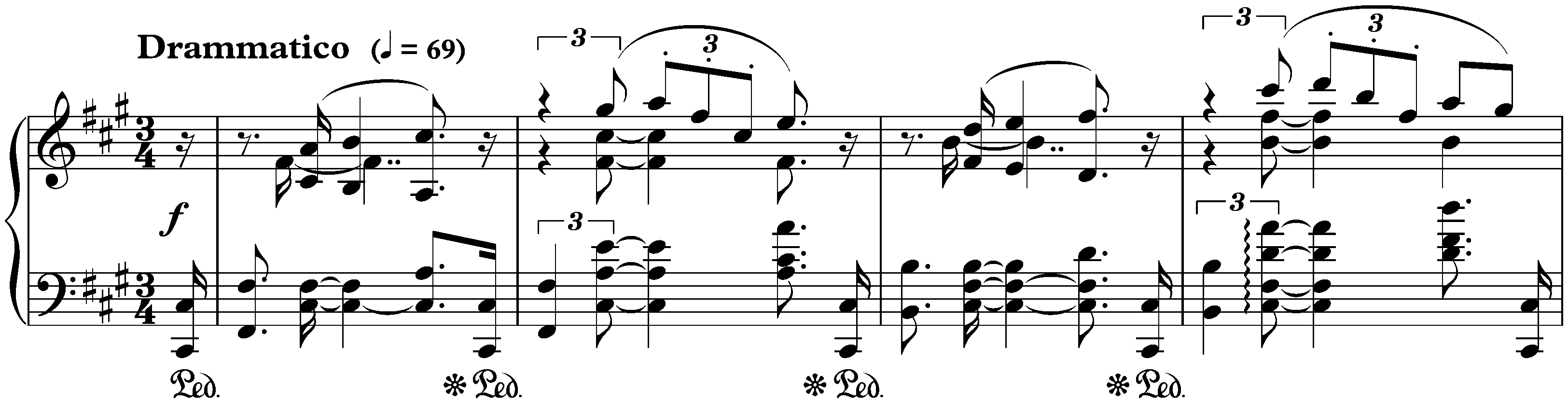 Sonata no. 3 in F-sharp minor, op. 23; 1. Drammatico