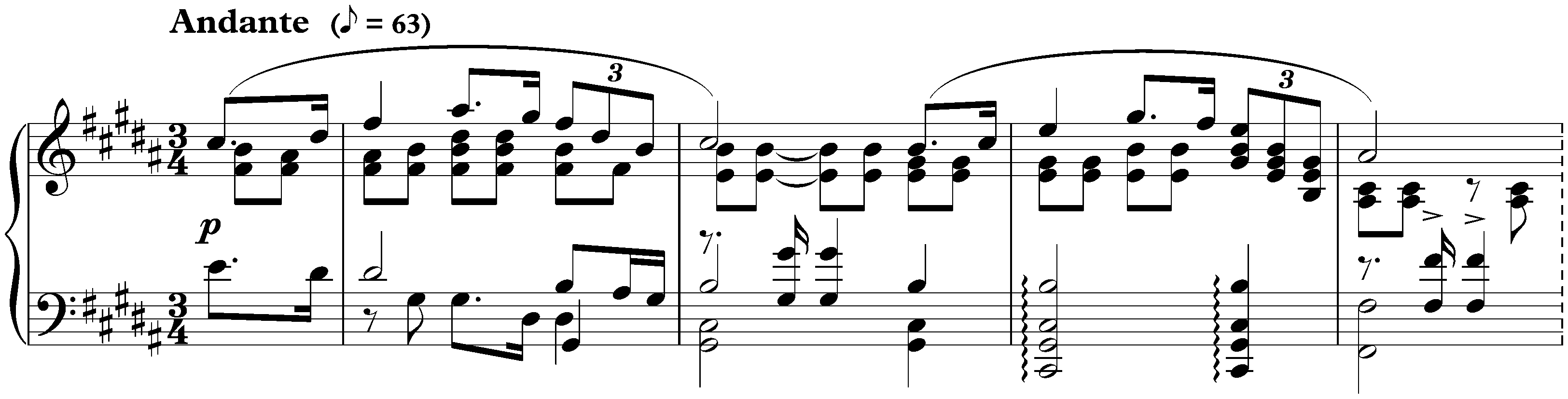 Sonata no. 3 in F-sharp minor, op. 23; 3. Andante
