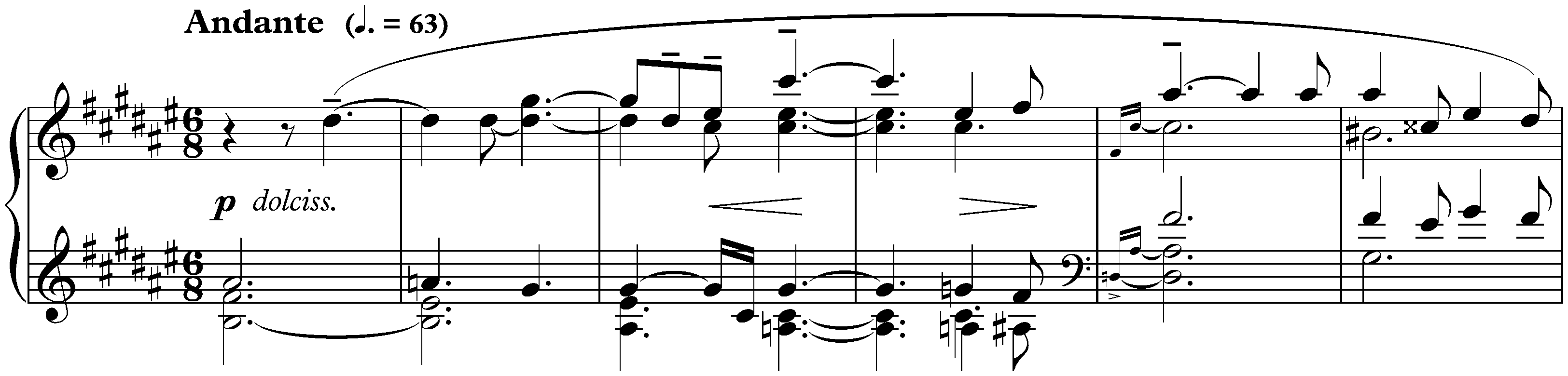 Sonata no. 4 in F-sharp major, op. 30; 1. Andante