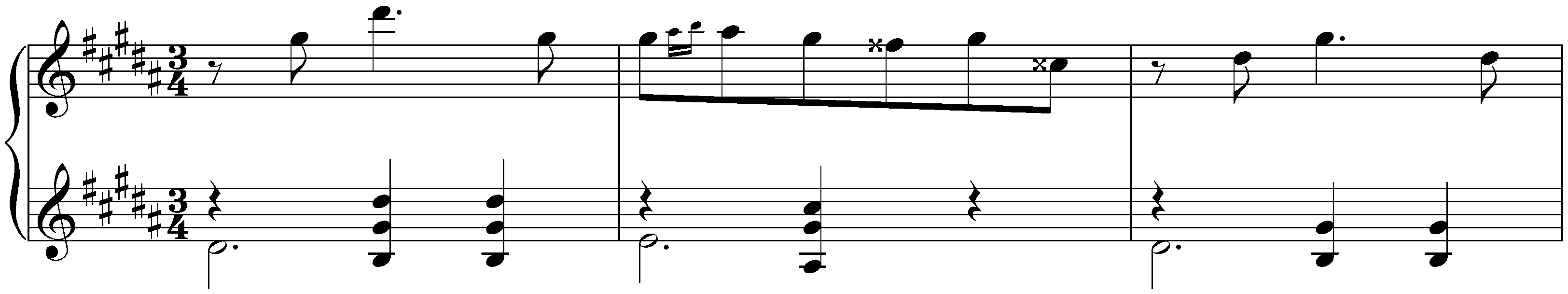 Unfinished works; 4. Pièce in G-sharp minor, Anh. 6