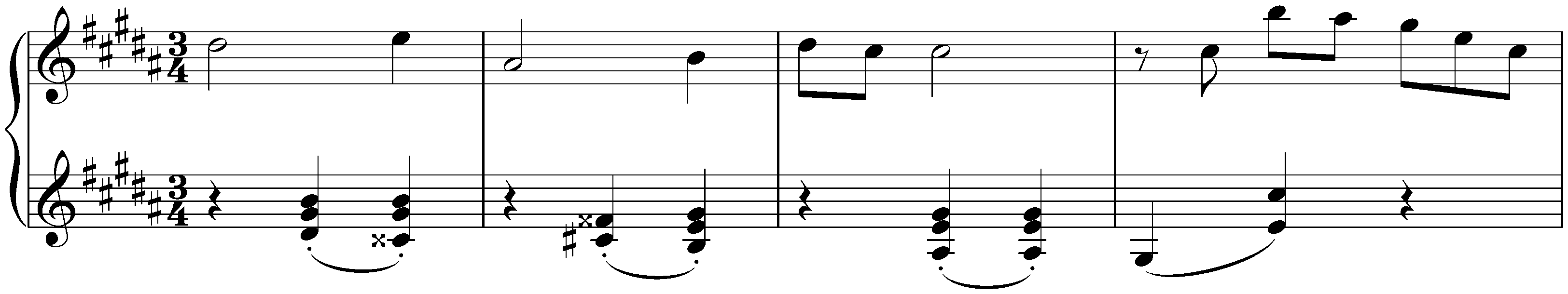 Unfinished works; 5. Pièce in G-sharp minor, Anh. 7