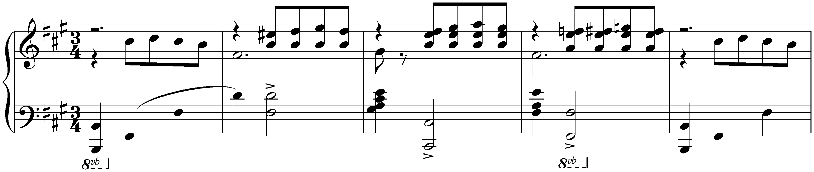 Unfinished works; 10. Pièce in F-sharp minor, Anh. 19