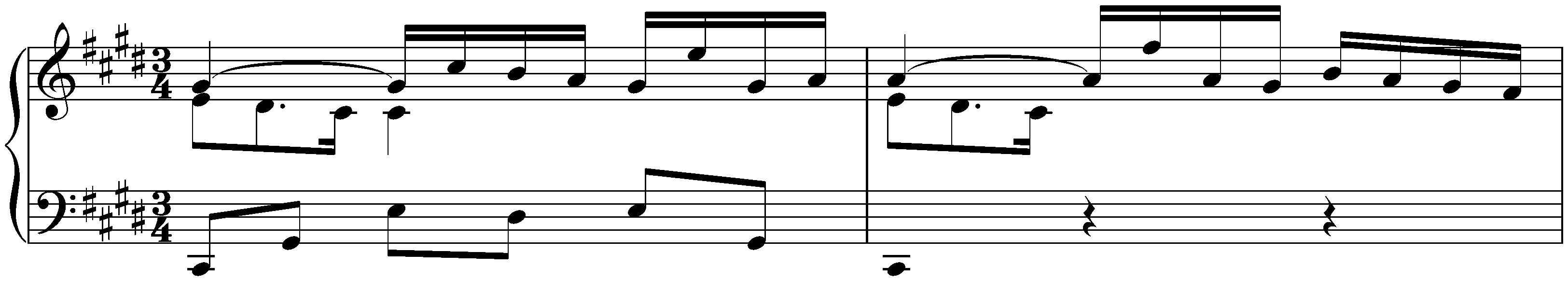 Unfinished works; 24. Pièce in C-sharp minor, Anh. 34