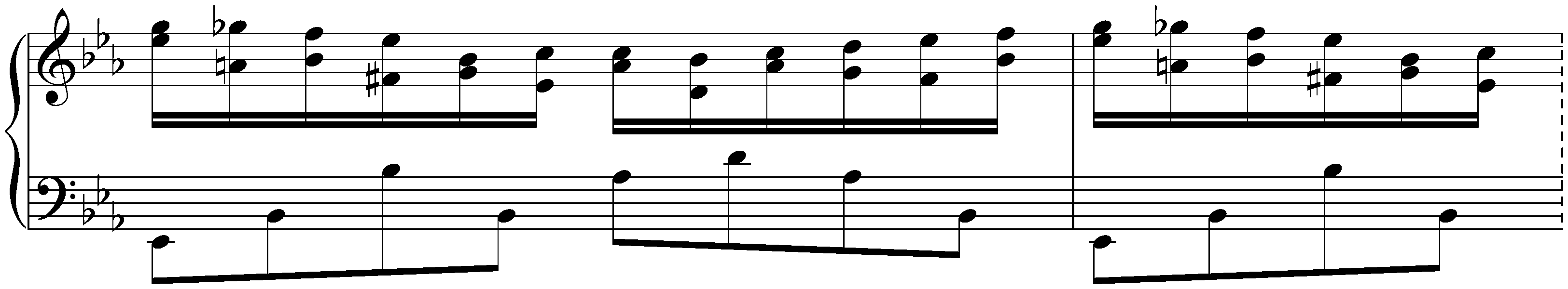 Unfinished works; 26. Pièce in E-flat major, Anh. 36