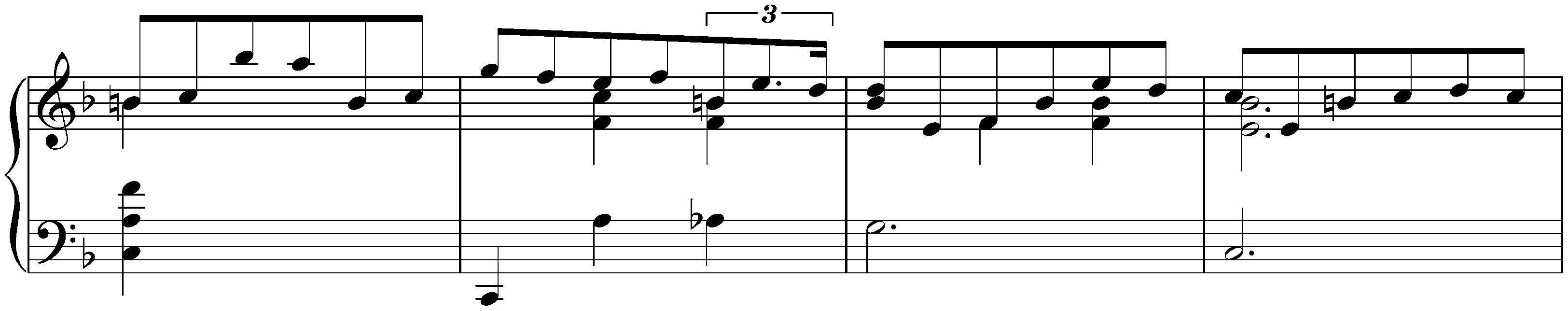 Unfinished works; 31. Pièce in F major, Anh. 43