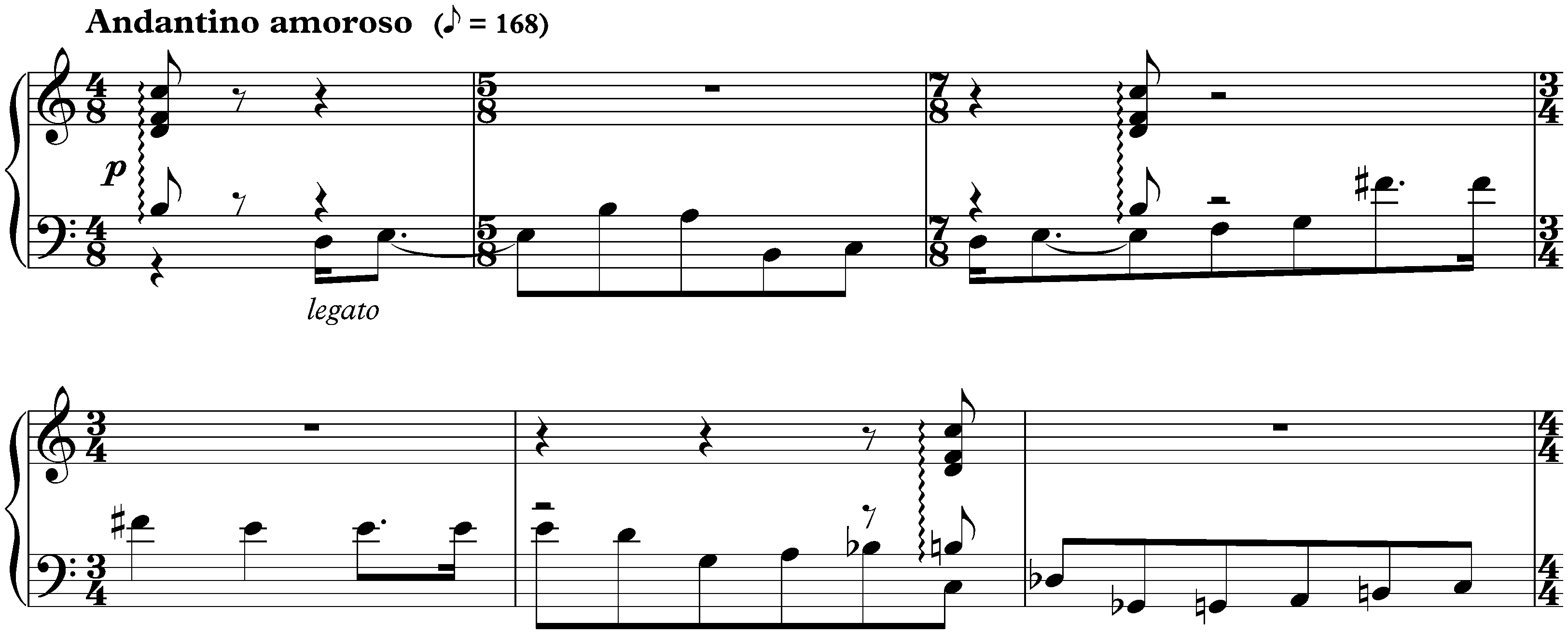Aphorisms, op. 13; 2. Serenade