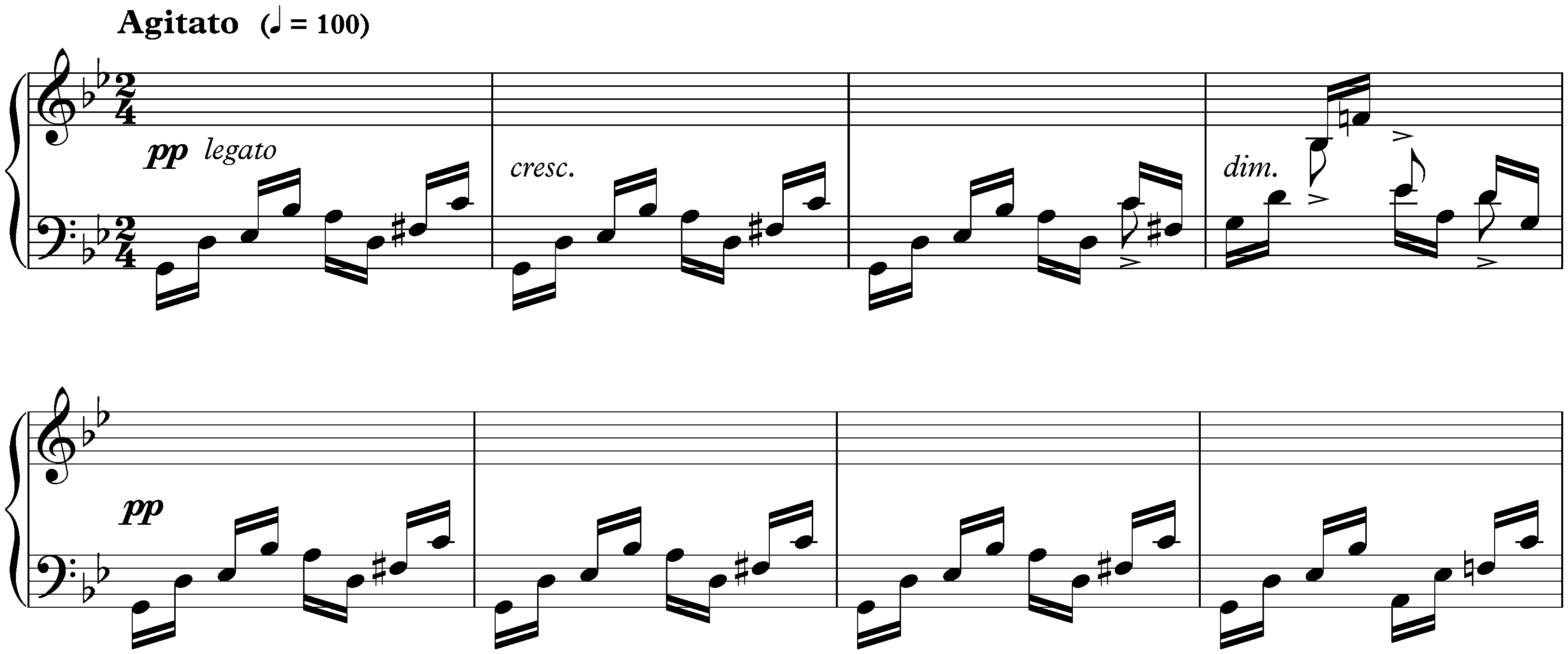 Eight Preludes, op. 2; 1. G minor