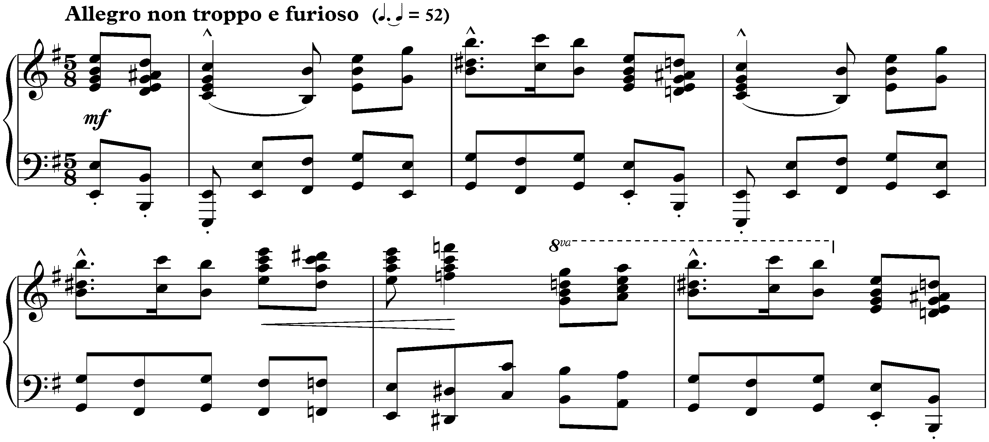 Eight Preludes, op. 2; 3. E minor