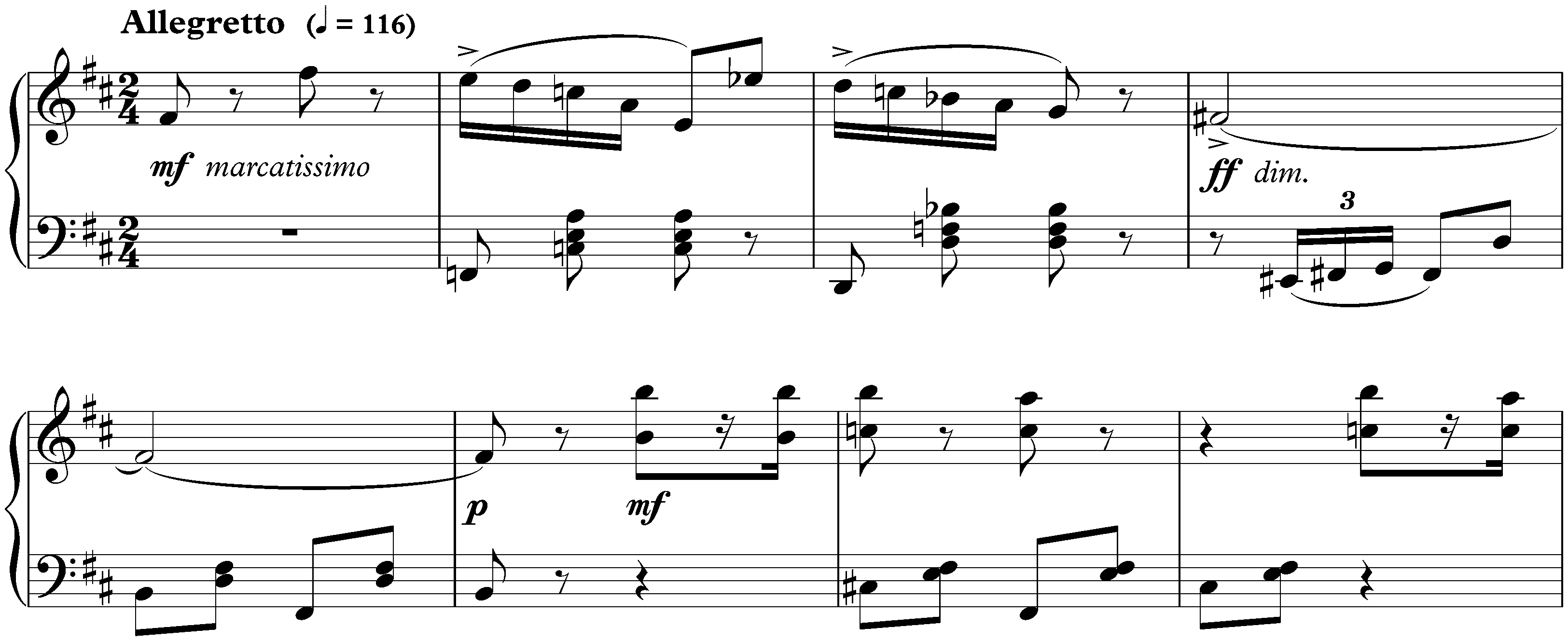 Twenty-four Preludes, op. 34; 6. B minor