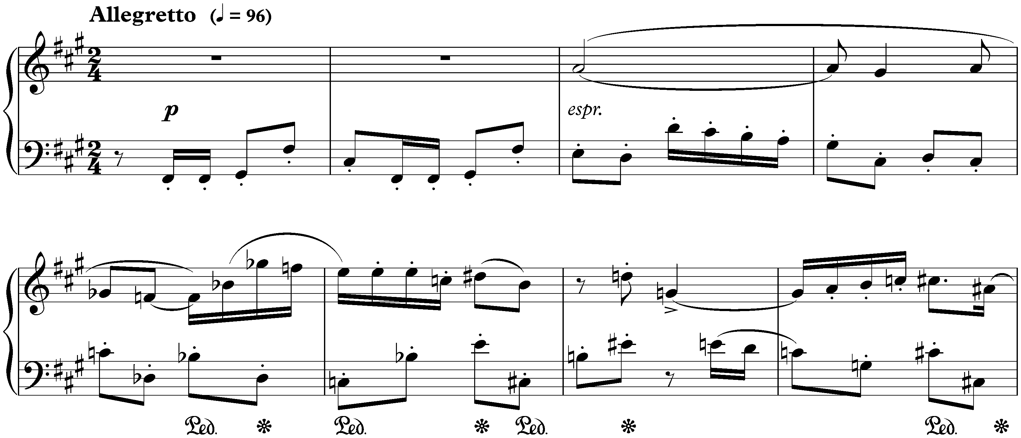 Twenty-four Preludes, op. 34; 8. F-sharp minor