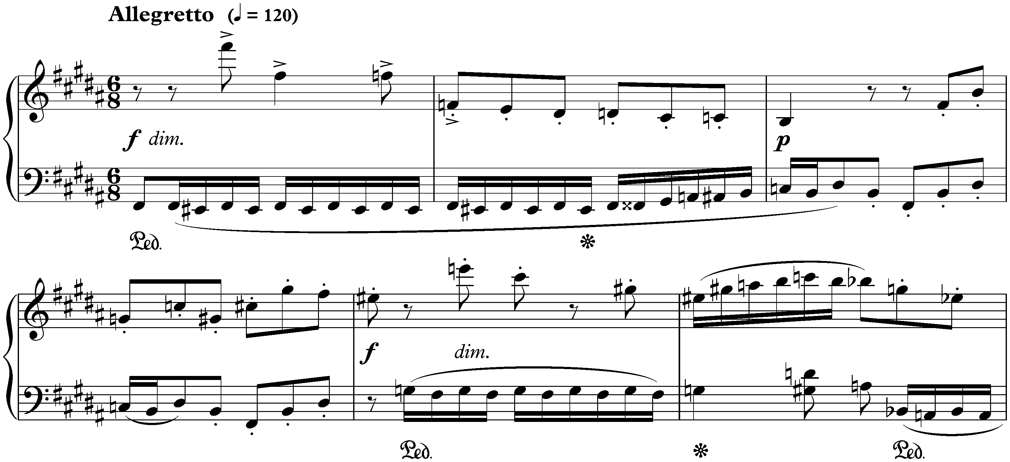 Twenty-four Preludes, op. 34; 11. B major