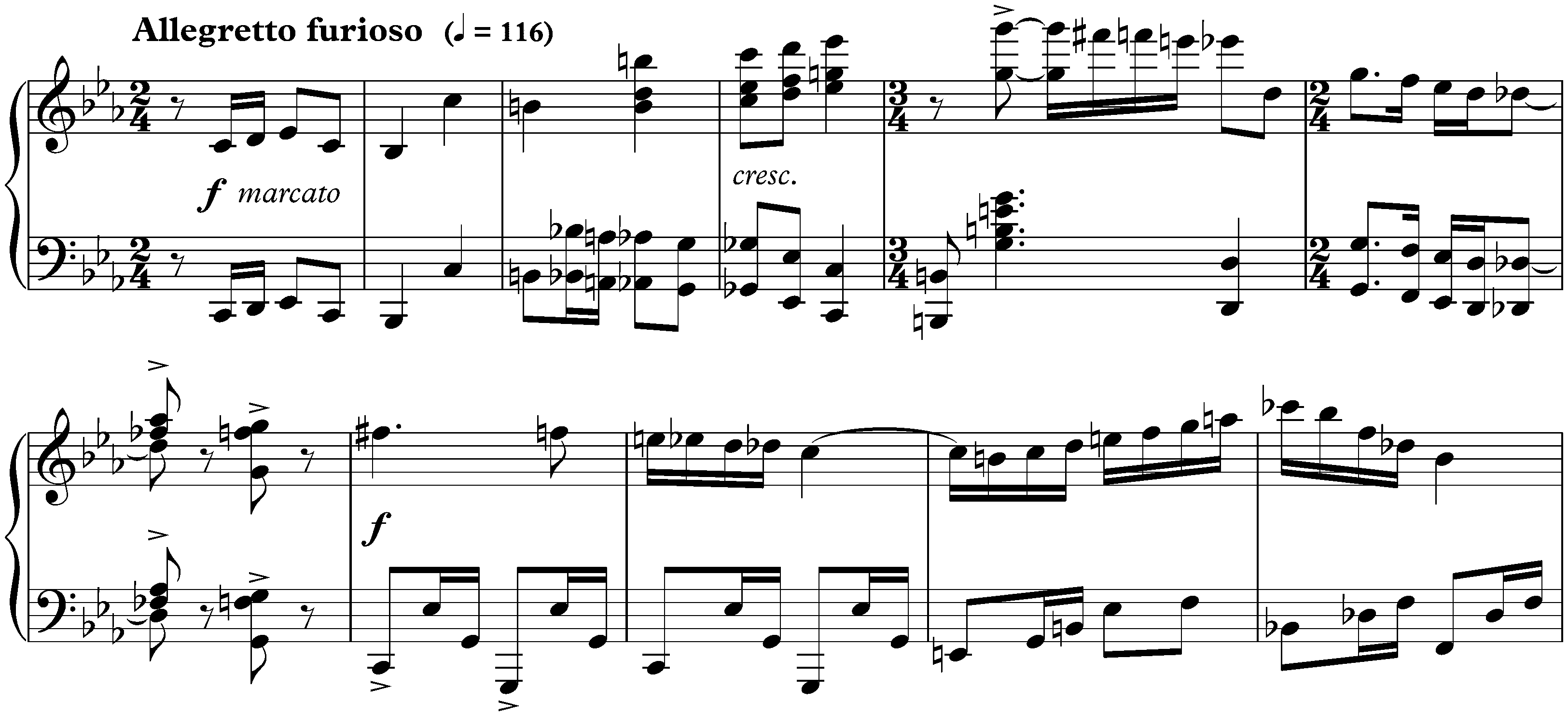 Twenty-four Preludes, op. 34; 20. C minor