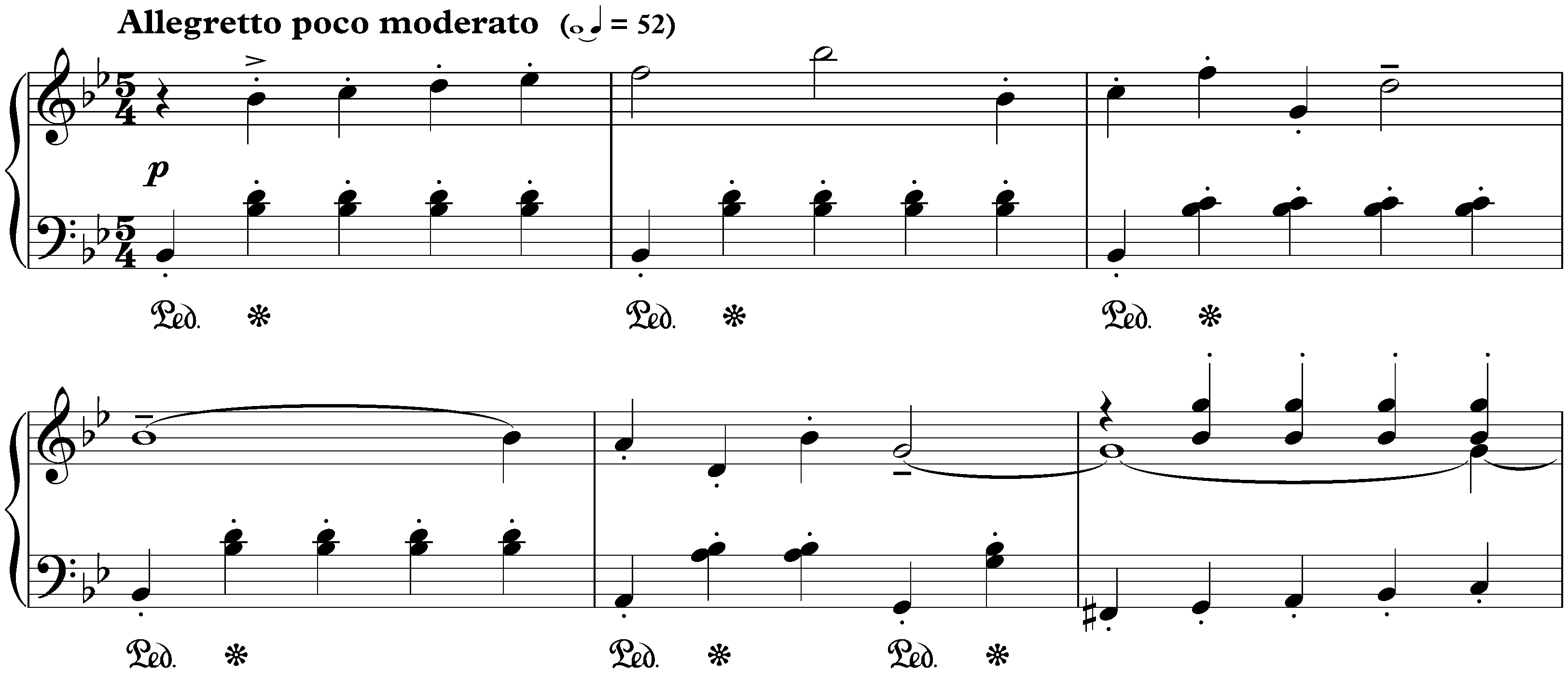 Twenty-four Preludes, op. 34; 21. B-flat major