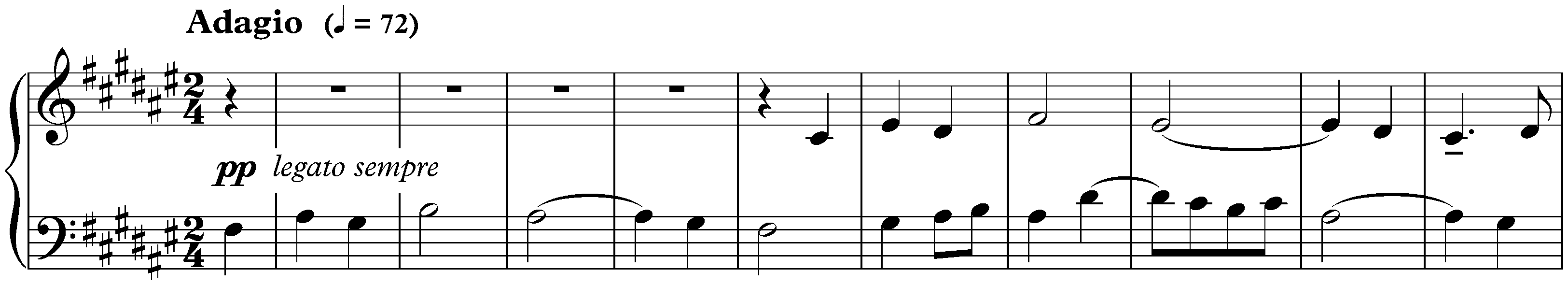 Twenty-four Preludes and Fugues, op. 87; 13. F-sharp major, Fugue
