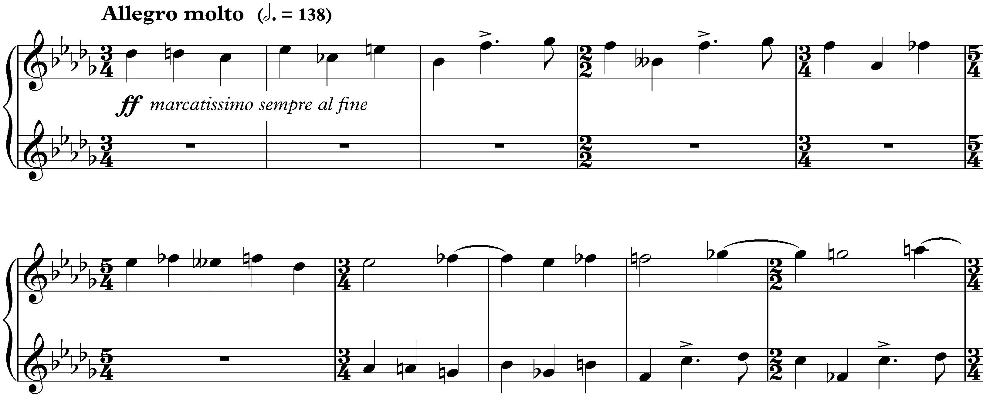 Twenty-four Preludes and Fugues, op. 87; 15. D-flat major, Fugue