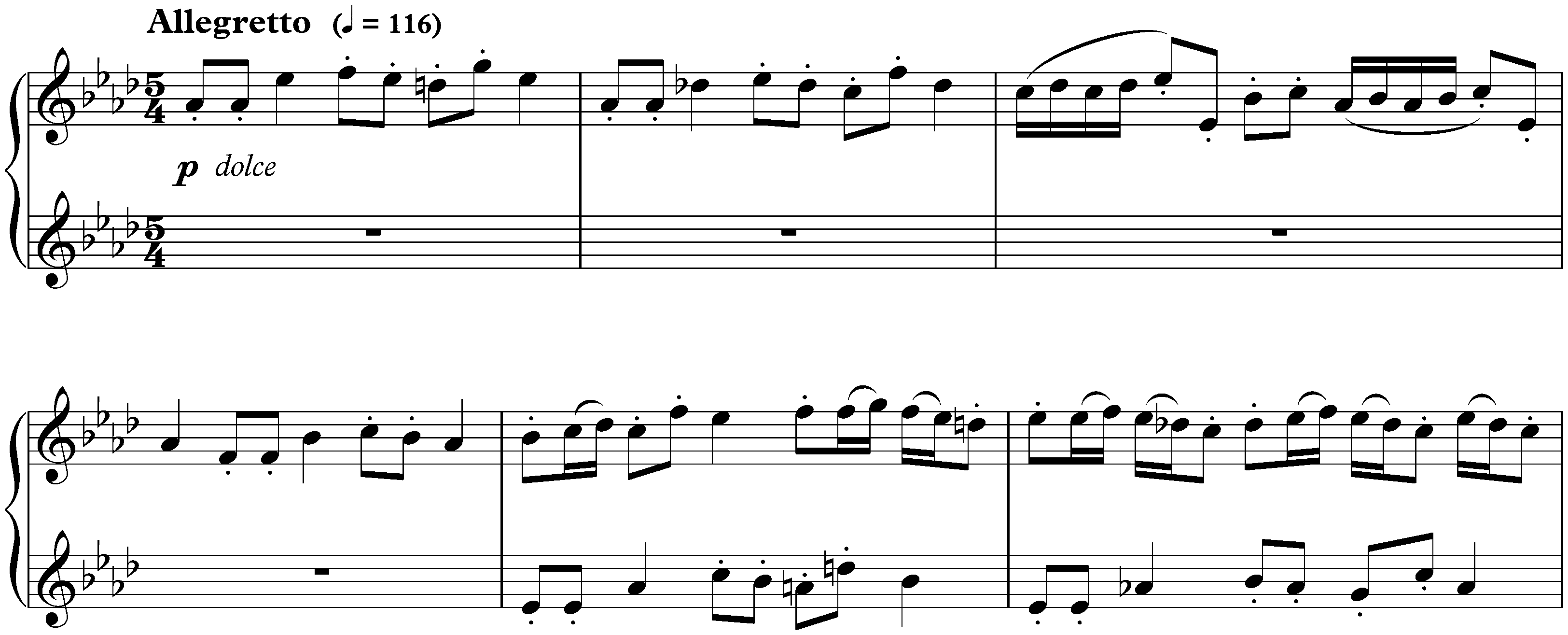 Twenty-four Preludes and Fugues, op. 87; 17. A-flat major, Fugue