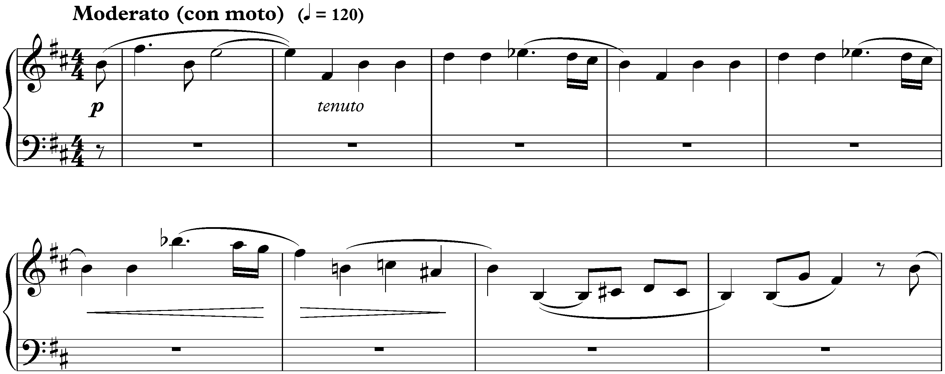 Sonata no. 2 in B minor, op. 61; 3. Moderato (con moto)