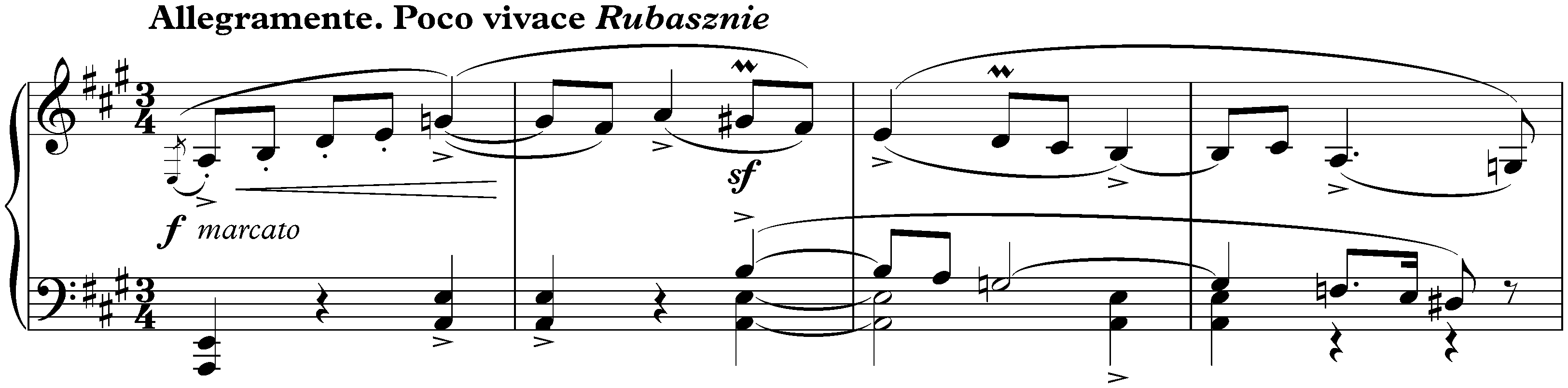 Twenty Mazurkas, op. 50; 2. Allegramente. Poco vivace