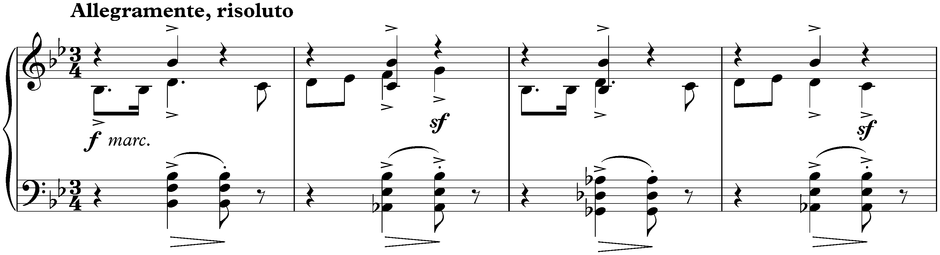 Twenty Mazurkas, op. 50; 4. Allegramente, risoluto