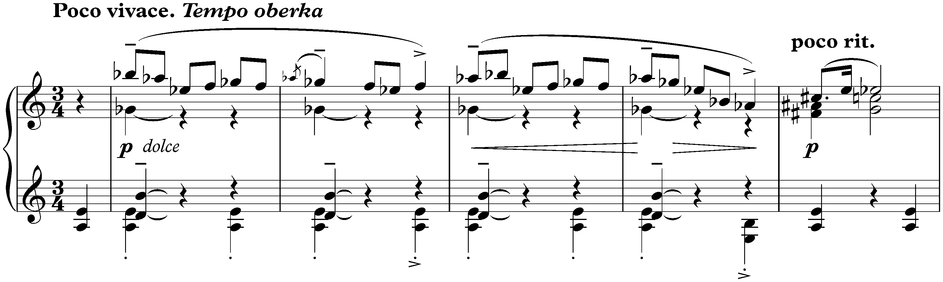 Twenty Mazurkas, op. 50; 7. Poco vivace