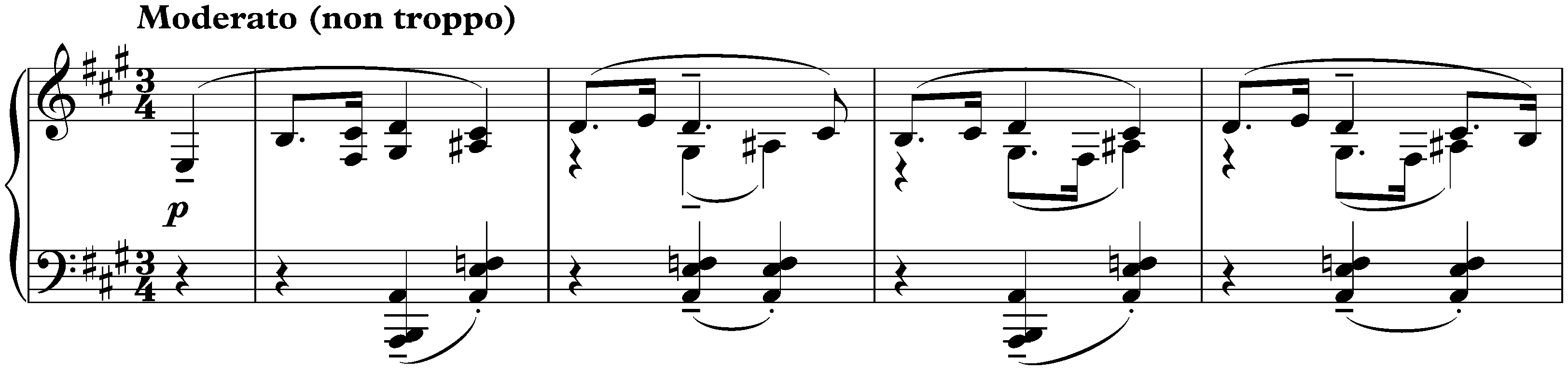 Twenty Mazurkas, op. 50; 8. Moderato (non troppo)