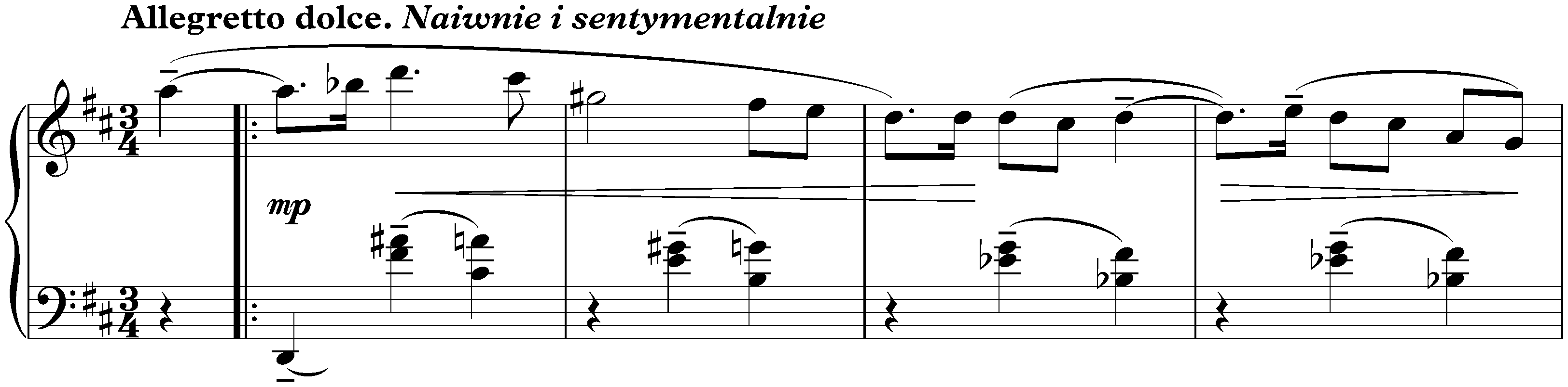 Twenty Mazurkas, op. 50; 15. Allegretto dolce